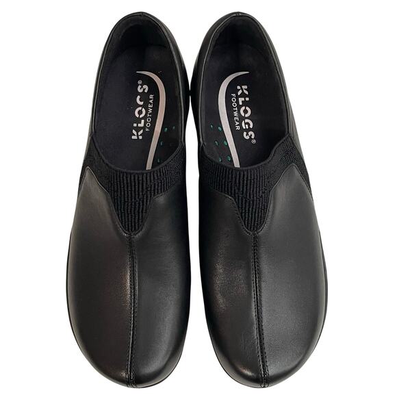 Klogs Women's Salem Clogs Work Shoes Leather Platform Slip Resistant 7.5 M Black - Picture 4 of 12